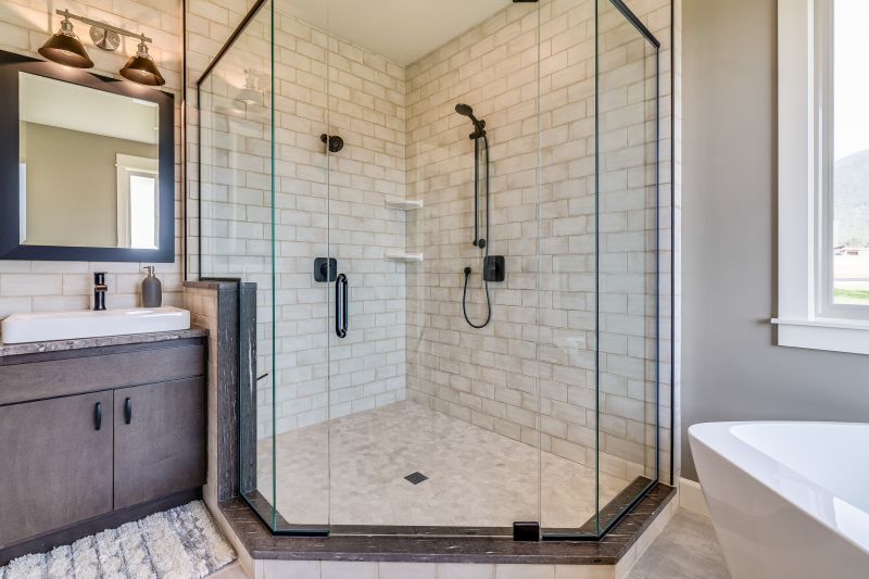Modern Bathroom with Frameless Glass Shower